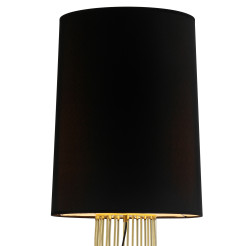 Lampa podłogowa -2 czarno - złota 156 cm MF1236