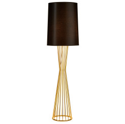 Lampa podłogowa -1 czarno - złota 145 cm MF1235