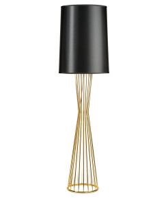 Lampa podłogowa -1 czarno - złota 145 cm MF1235