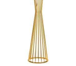Lampa podłogowa -1 czarno - złota 145 cm MF1235