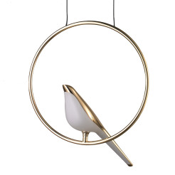 Lampa wisząca PTAK  LED złota 35 cm ST-9008P - 1