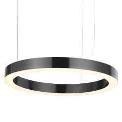 Lampa wisząca  60+80 LED tytanowa na 1 podsufitce ST-8848-60+80 black