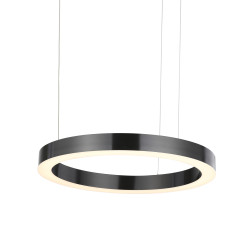 Lampa wisząca  60+80 LED tytanowa na 1 podsufitce ST-8848-60+80 black