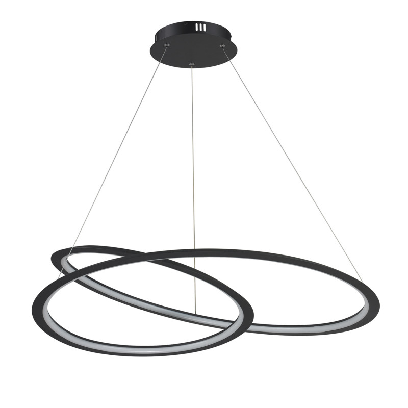 Lampa wisząca  ledowa czarna 80 cm ST-8826P/B