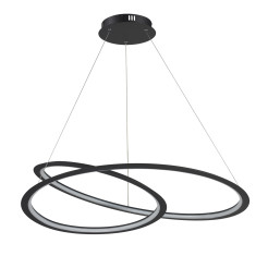 Lampa wisząca  ledowa czarna 80 cm ST-8826P/B
