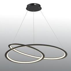 Lampa wisząca  ledowa czarna 80 cm ST-8826P/B