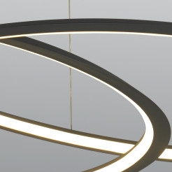 Lampa wisząca  ledowa czarna 80 cm ST-8826P/B