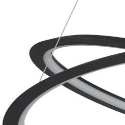 Lampa wisząca  ledowa czarna 80 cm ST-8826P/B