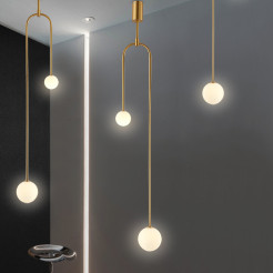 Lampa wisząca  złota 123 cm ST-8928S brass