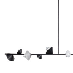 Lampa wisząca  LED czarna 130 cm ST-10307-130 black