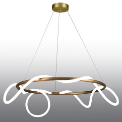 Lampa wisząca  ROUND LED złota 60 cm ST-9282R/D60