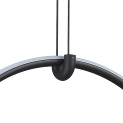 Lampa wisząca  1 LED czarna 40 cm ST-10339P/1H