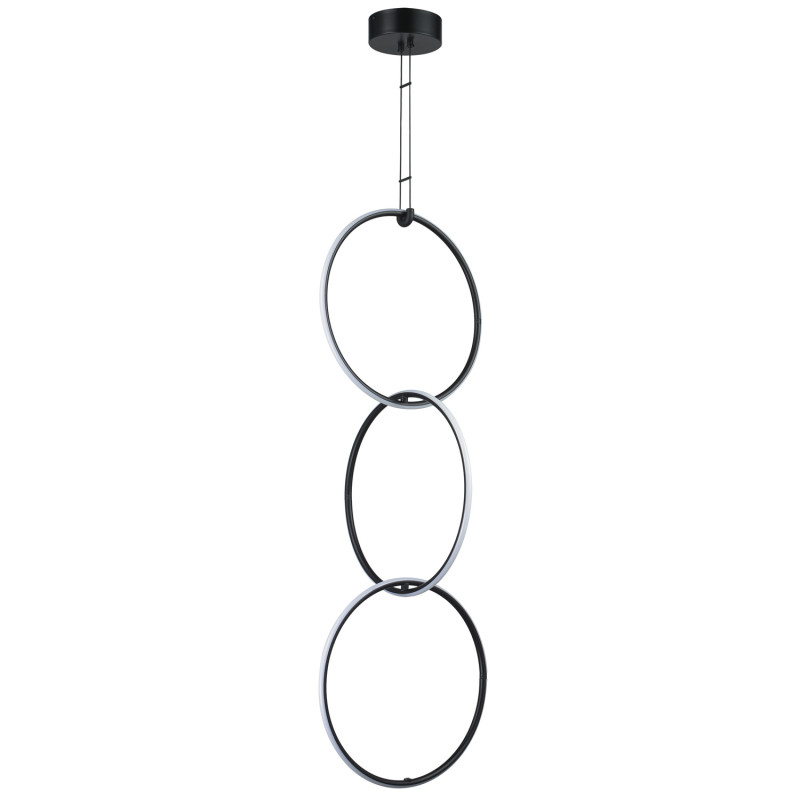 Lampa wisząca  3 LED czarna 40 cm ST-10339P/3H