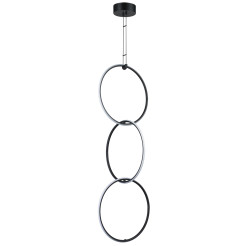 Lampa wisząca  3 LED czarna 40 cm ST-10339P/3H