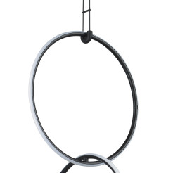 Lampa wisząca  3 LED czarna 40 cm ST-10339P/3H