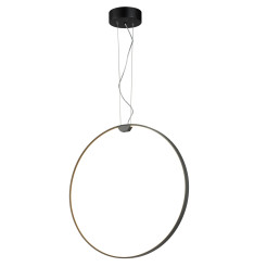 Lampa wisząca  led czarna 50 cm ST-10453P-D500A black
