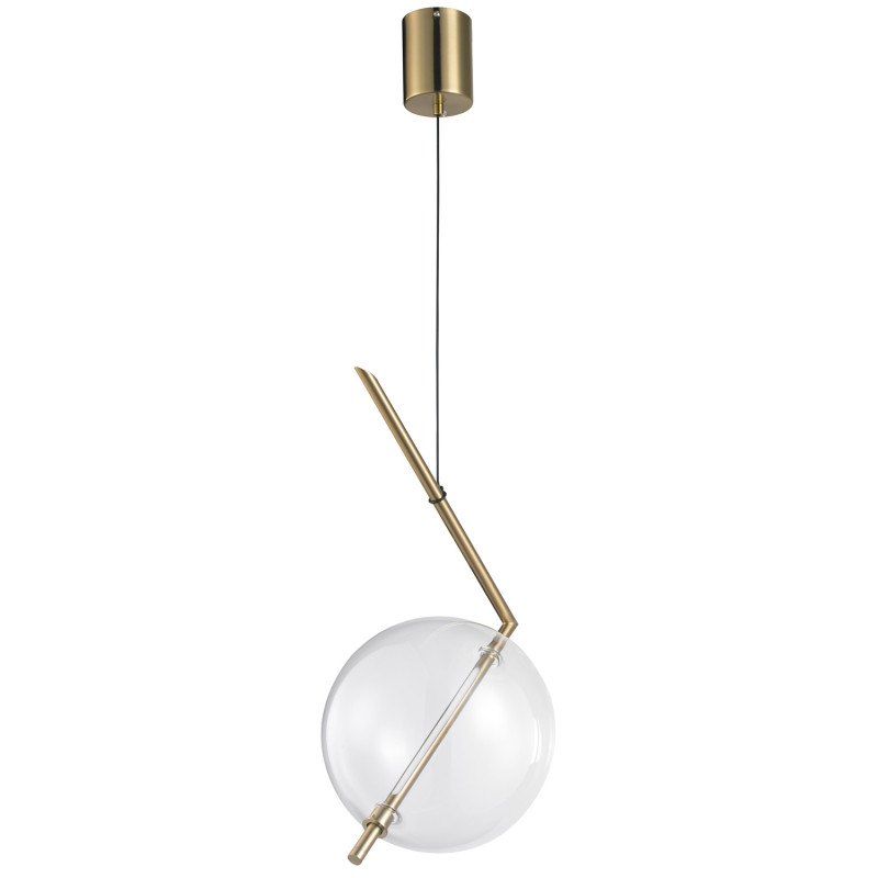 Lampa wisząca  - 1 LED złota 24 cm ST-8869P-1