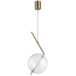 Lampa wisząca  - 1 LED złota 24 cm ST-8869P-1