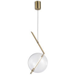 Lampa wisząca  - 1 LED złota 24 cm ST-8869P-1