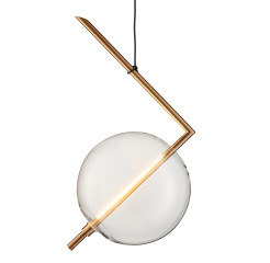 Lampa wisząca  - 1 LED złota 24 cm ST-8869P-1