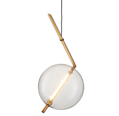 Lampa wisząca  - 1 LED złota 24 cm ST-8869P-1