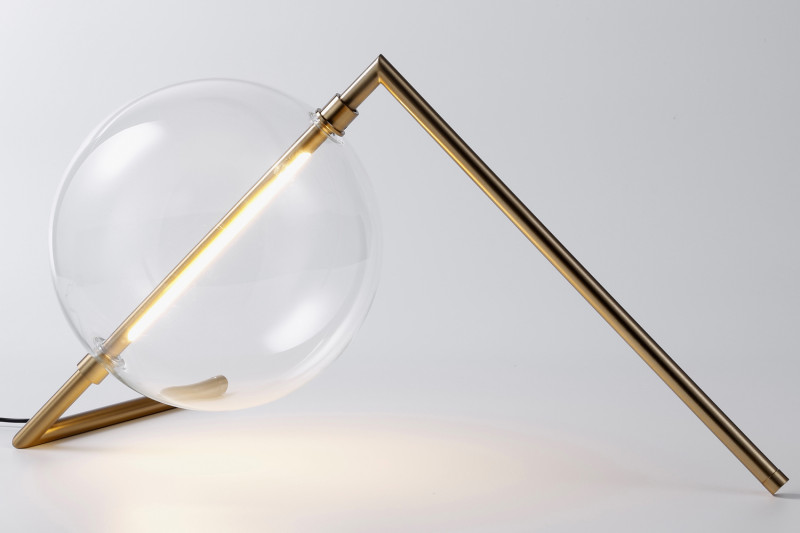 Lampa stołowa  LED złota 25 cm ST-8869T3