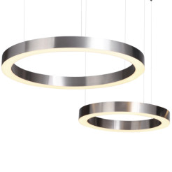 Lampa wisząca  60+80 LED nikiel na 1 podsufitce ST-8848-60+80 nickel