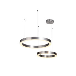 Lampa wisząca  60+80 LED nikiel na 1 podsufitce ST-8848-60+80 nickel