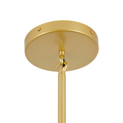 Lampa wisząca -9 złoto szara 150 cm ST-1232-9 gold smoky