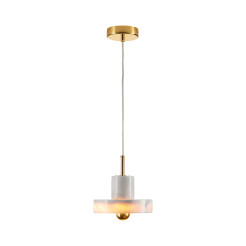 Lampa wisząca  marmurowo złota 18 cm ST-10050P1