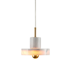 Lampa wisząca  marmurowo złota 18 cm ST-10050P1