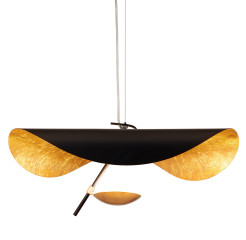 Lampa wisząca  LED czarno złota 40 cm ST-8821P-40
