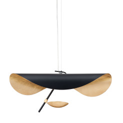 Lampa wisząca  LED czarno złota 40 cm ST-8821P-40