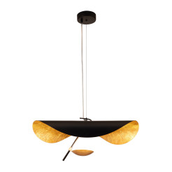 Lampa wisząca  LED czarno złota 60 cm ST-8821P-60