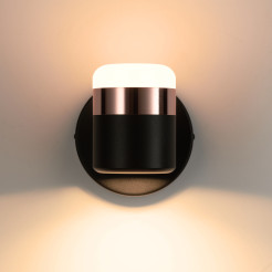 Lampa ścienna  LED czarna 16 cm D9926W black