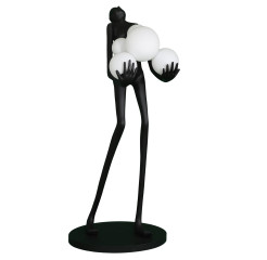 Lampa podłogowa WOMAN czarna 180 cm F9312