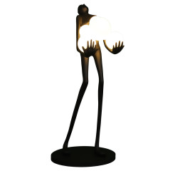 Lampa podłogowa WOMAN czarna 180 cm F9312