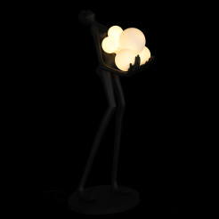 Lampa podłogowa WOMAN czarna 180 cm F9312