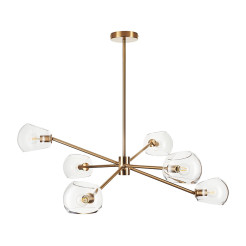 Lampa wisząca -6 złota 75 cm ST-8954-P6