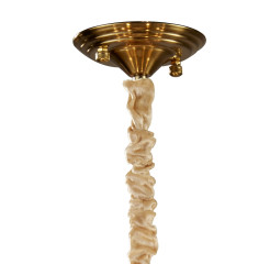 Lampa wisząca  biało złota 80 cm D824P-800