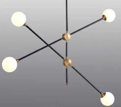 Lampa wisząca  czarno złota 92 cm ST-9389P-4