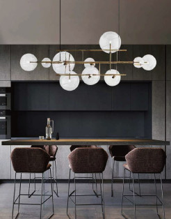 Lampa wisząca CHARM mosiądz 200 cm ST-9757P-L