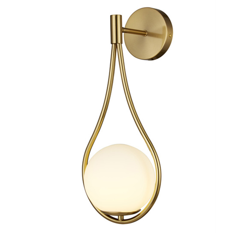 Lampa ścienna DROP biało złota 45 cm ST-F079 gold