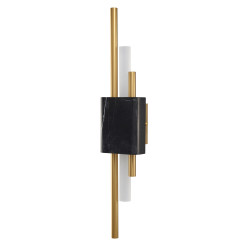 Lampa ścienna  LED marmurowa czarno złota 50 cm ST-7007W-BLACK