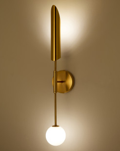 Lampa ścienna -1 biało złota 70 cm ST-F086