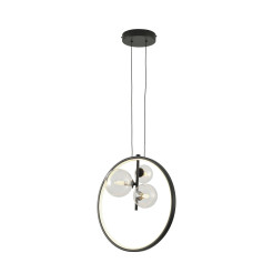 Lampa wisząca  RING LED czarny 40 cm DN1504