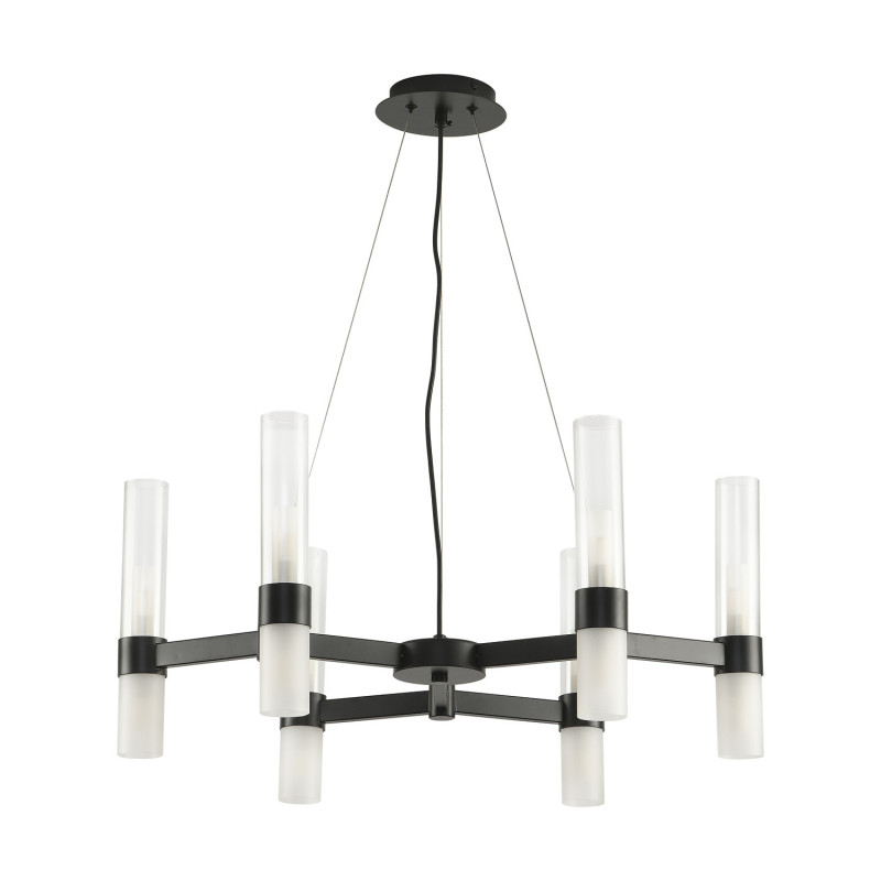 Lampa wisząca -6 czarna 70 cm DN1505-6 black