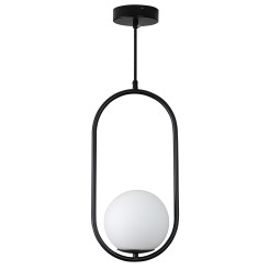 Lampa wisząca  SOLO czarna 40 cm DP0001A-400 black