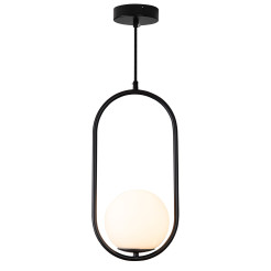 Lampa wisząca  SOLO czarna 40 cm DP0001A-400 black