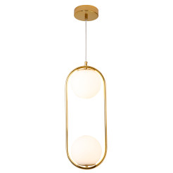 Lampa wisząca  DUO złota 50 cm DP0002-2 gold